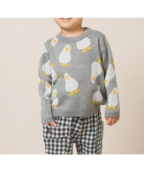 【アミアミ/AmiAmi / KIDS】の【UNISEX】アヒルいっぱいプルオーバー85cm~130cm 人気、トレンドファッション・服の通販 founy(ファニー) ファッション Fashion キッズファッション Fashion for Kids トップス・カットソー Cut & Sew Tops ユニセックス Unisex, Genderless おすすめ Recommended / Our Picks セーター Sweater, Knitwear ブランケット Blanket, Throw Blanket 冬 Winter / This Winter 夏 Summer S/S・春夏 SS, Spring/Summer, Warm Season A/W・秋冬 Autumn/Winter |ID:prp329100004718057