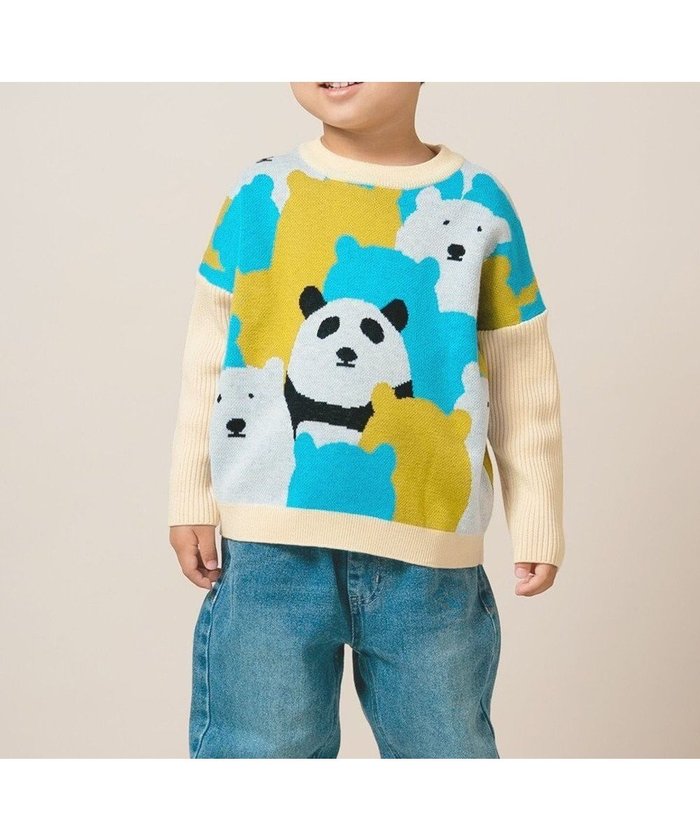 【アミアミ/AmiAmi / KIDS】の【洗濯機可/UNISEX】オンリーワンプルオーバー85cm～130cm インテリア・キッズ・メンズ・レディースファッション・服の通販 founy(ファニー) https://founy.com/ ファッション Fashion キッズファッション Fashion for Kids トップス・カットソー Cut & Sew Tops 洗える Machine Washable ショルダー Shoulder, Shoulder Strap セーター Sweater, Knitwear ドロップ Drop Shoulder, Dropped Style ブロック Block, Solid Block Pattern ユニセックス Unisex, Genderless ワイド Wide, Wide Fit A/W・秋冬 Autumn/Winter S/S・春夏 SS, Spring/Summer, Warm Season 新作・新入荷 New Arrivals / New In 夏 Summer |ID: prp329100004718065 ipo3291000000034091821