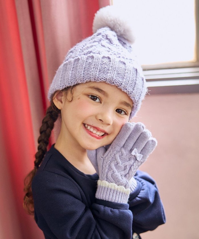 【エニィ/ANY / KIDS】のケーブルニット手袋 インテリア・キッズ・メンズ・レディースファッション・服の通販 founy(ファニー) https://founy.com/ ファッション Fashion キッズファッション Fashion for Kids スカラップ Scallop, Scalloped Edge スマホ Smartphone, Mobile Device 人気 Popular, Best Seller マフラー Scarf, Muffler ラベンダー Lavender リボン Ribbon, Bow A/W・秋冬 Autumn/Winter 再入荷 Restock / Back in Stock おすすめ Recommended / Our Picks |ID: prp329100004718085 ipo3291000000034168534