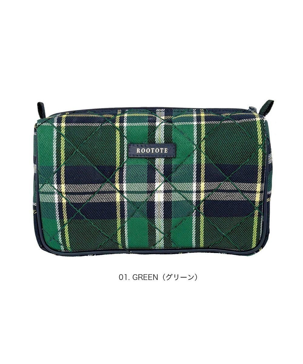 【ルートート/ROOTOTE】の3620【トートのおともに】WR.ポーチ.チェックキルト-C 人気、トレンドファッション・服の通販 founy(ファニー) 　ファッション　Fashion　レディースファッション　Fashion for Women　バッグ　Bags　ミニ財布・二つ折り財布　Wallets & Card Cases　ポーチ&ミニバッグ　Pouches & Mini Bags　カメラ　Camera Accessories　キルティング　Quilted, Quilting　キルト　Quilt, Quilted Fabric　スマート　Smart, Elegant　財布　Wallet, Purse　チェック　Check, Plaid, Tartan　パイピング　Piping, Trim Design　プリント　Print, Printed Pattern　ポーチ　Pouch, Small Case　ランダム　Random, Irregular　おすすめ　Recommended / Our Picks　ギフト プレゼント　Gift / Present　新作・新入荷　New Arrivals / New In　 other-1|ID: prp329100004718112 ipo3291000000034091928