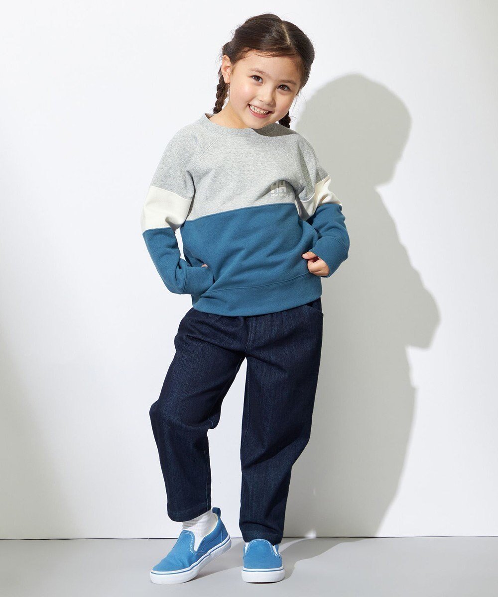【ヘリーハンセン/HELLY HANSEN / KIDS】の【キッズ・ECO素材・記名ラベル付】トライスウェットクルー インテリア・キッズ・メンズ・レディースファッション・服の通販 founy(ファニー) 　ファッション　Fashion　キッズファッション　Fashion for Kids　トップス・カットソー　Cut & Sew Tops　スウェット / スエット　Sweatshirt, Sweatwear　フィット　Fit, Slim Fit　A/W・秋冬　Autumn/Winter　クラウディブルー|ID: prp329100004718114 ipo3291000000034091942