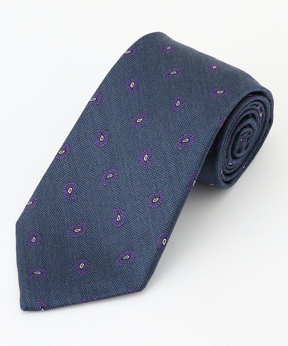 【ジェイ プレス/J.PRESS / MEN】の【J.PRESS SPUN SILK COLLECTION】小紋柄ネクタイ インテリア・キッズ・メンズ・レディースファッション・服の通販 founy(ファニー) 　ファッション　Fashion　メンズファッション　Fashion for Men　おすすめ　Recommended / Our Picks　コレクション　Collection, Seasonal Line　シルク　Silk, 100% Silk　ジャケット　Jacket, Outerwear　スーツ　Suit, Formalwear　ダルブルー系7|ID: prp329100004718120 ipo3291000000034091962
