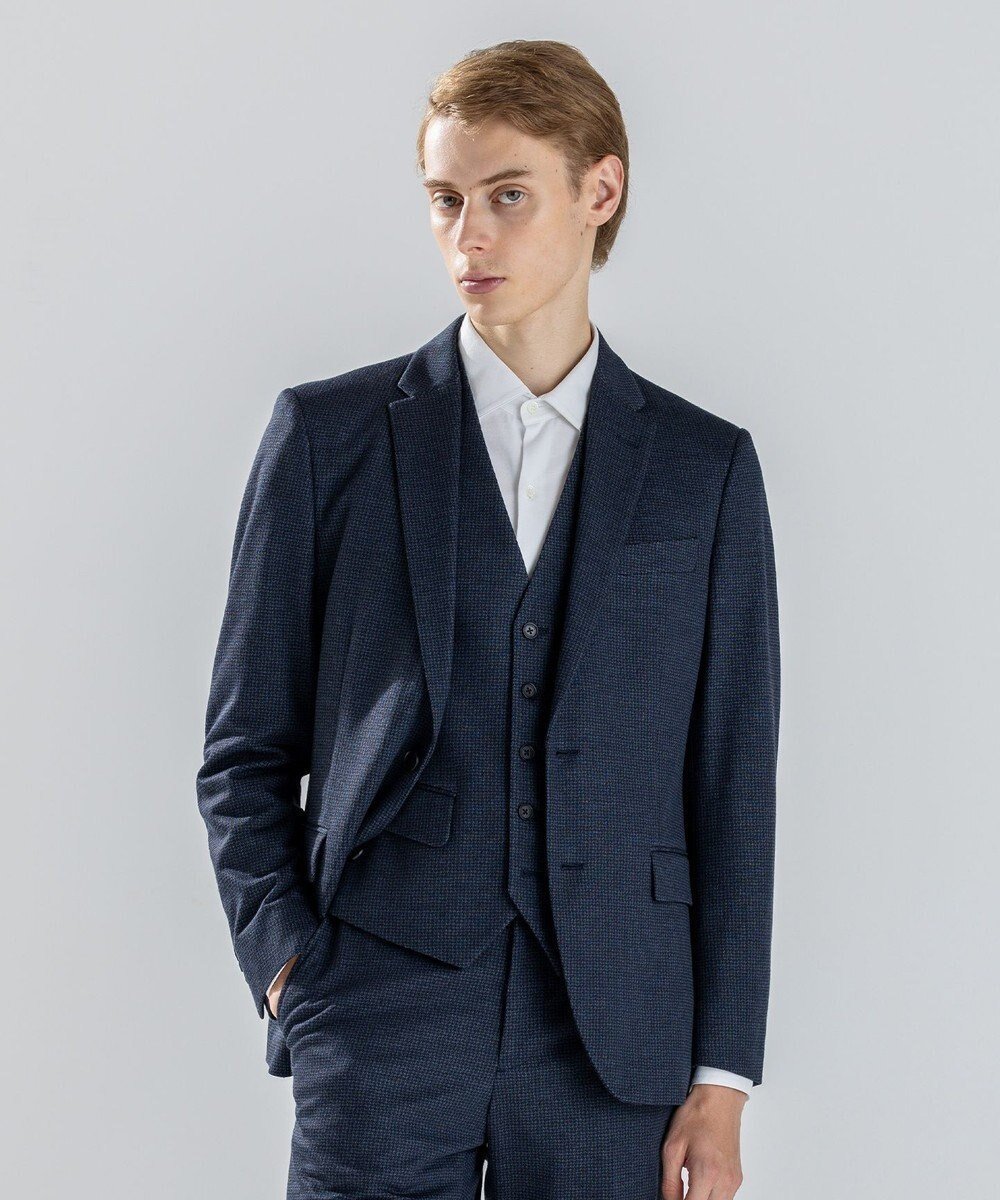 【ジョゼフ オム/JOSEPH HOMME / MEN】の新素材【ストレッチ】 クリアドビージャージー ジャケット インテリア・キッズ・メンズ・レディースファッション・服の通販 founy(ファニー) 　ファッション　Fashion　メンズファッション　Fashion for Men　アウター　Men's Coats Outerwear　テーラードジャケット　Tailored Jackets & Blazers　新作・新入荷　New Arrivals / New In　ジャケット　Jacket, Outerwear　ストレッチ　Stretch, Stretchy Fabric　セットアップ　Set-Up, Coordinated Outfit　センター　Center, Center Line　ビジネス 仕事 通勤　Business / Work / Commuting　フラップ　Flap, Flap Pocket　ベーシック　Basic, Essential　ポケット　Pocket, Pocket Detail　A/W・秋冬　Autumn/Winter　ネイビー系|ID: prp329100004718128 ipo3291000000034091989