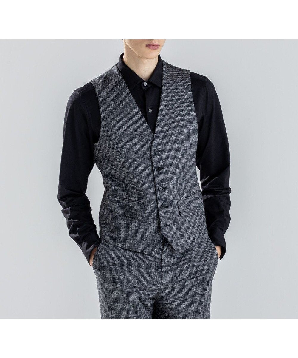 【ジョゼフ オム/JOSEPH HOMME / MEN】の新素材【ストレッチ】シルキーウールジャージー ジレ インテリア・キッズ・メンズ・レディースファッション・服の通販 founy(ファニー) 　ファッション　Fashion　メンズファッション　Fashion for Men　アウター　Men's Coats Outerwear　新作・新入荷　New Arrivals / New In　シェイプ　Shape, Slim Fit　ジャケット　Jacket, Outerwear　ストレッチ　Stretch, Stretchy Fabric　ビジネス 仕事 通勤　Business / Work / Commuting　フラップ　Flap, Flap Pocket　フロント　Front, Front Design　ベーシック　Basic, Essential　ポケット　Pocket, Pocket Detail　A/W・秋冬　Autumn/Winter　ライトグレー系|ID: prp329100004718129 ipo3291000000034091992