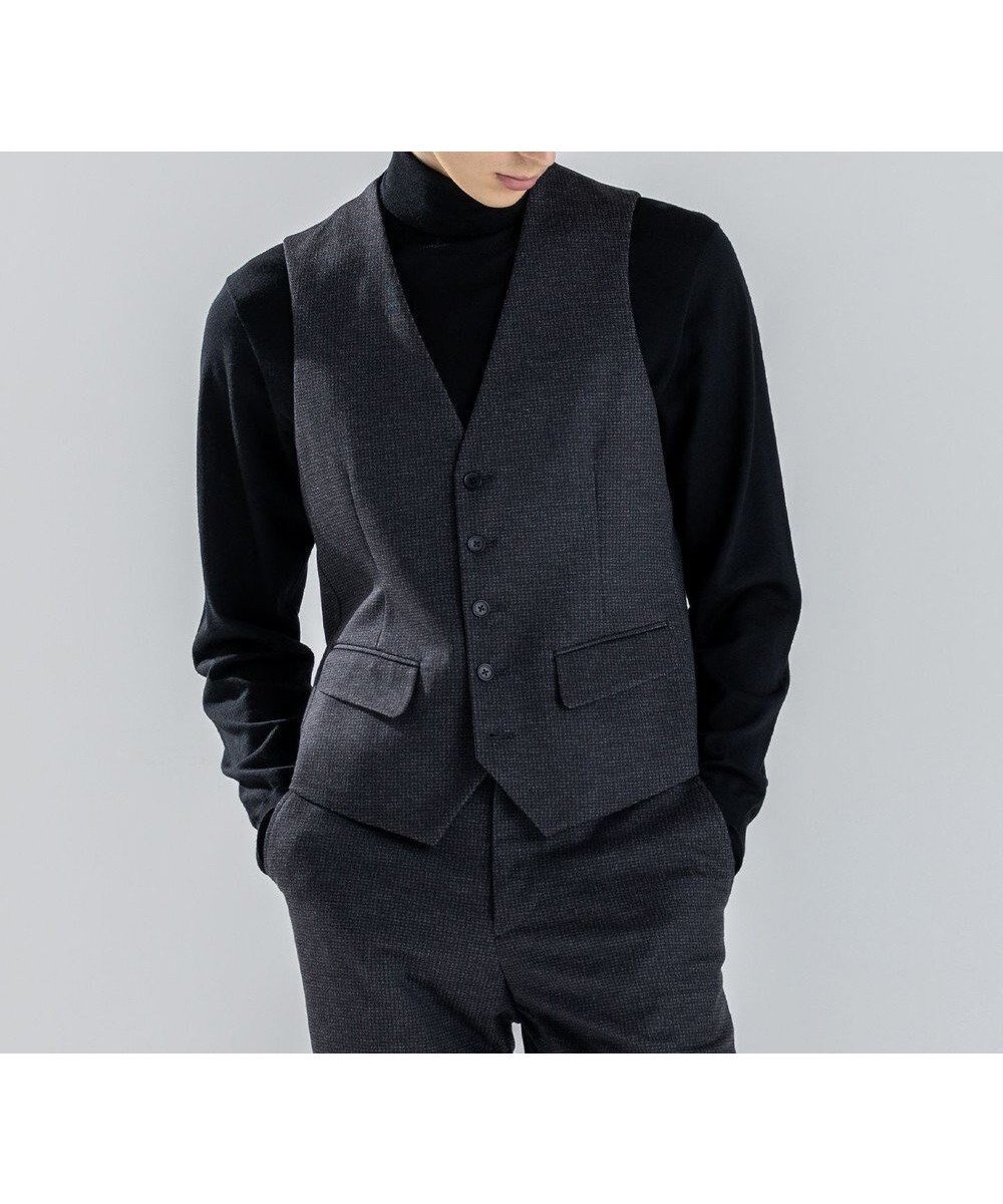 【ジョゼフ オム/JOSEPH HOMME / MEN】の新素材【ストレッチ】シルキーウールジャージー ジレ インテリア・キッズ・メンズ・レディースファッション・服の通販 founy(ファニー) 　ファッション　Fashion　メンズファッション　Fashion for Men　アウター　Men's Coats Outerwear　新作・新入荷　New Arrivals / New In　シェイプ　Shape, Slim Fit　ジャケット　Jacket, Outerwear　ストレッチ　Stretch, Stretchy Fabric　ビジネス 仕事 通勤　Business / Work / Commuting　フラップ　Flap, Flap Pocket　フロント　Front, Front Design　ベーシック　Basic, Essential　ポケット　Pocket, Pocket Detail　A/W・秋冬　Autumn/Winter　グレー系|ID: prp329100004718129 ipo3291000000034091994
