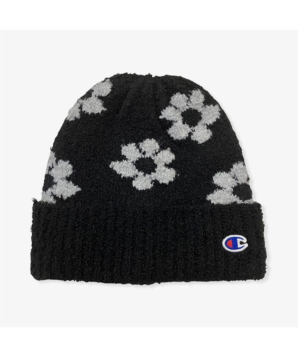 【林八百吉商店/HAYASHIYAOKICHI】のChampion フラワー裏ボアワッチ 人気、トレンドファッション・服の通販 founy(ファニー) 　ファッション　Fashion　レディースファッション　Fashion for Women　トップス・カットソー　Cut & Sew Tops　ニット　Knit Tops & Sweaters　キャップ&ハット　Hats & Caps　おすすめ　Recommended / Our Picks　キャップ　Cap, Baseball Cap　フラワー　Flower, Floral　帽子　Hat, Headwear　防寒　Cold Protection, Winter-Ready　 other-1|ID: prp329100004718138 ipo3291000000034092024