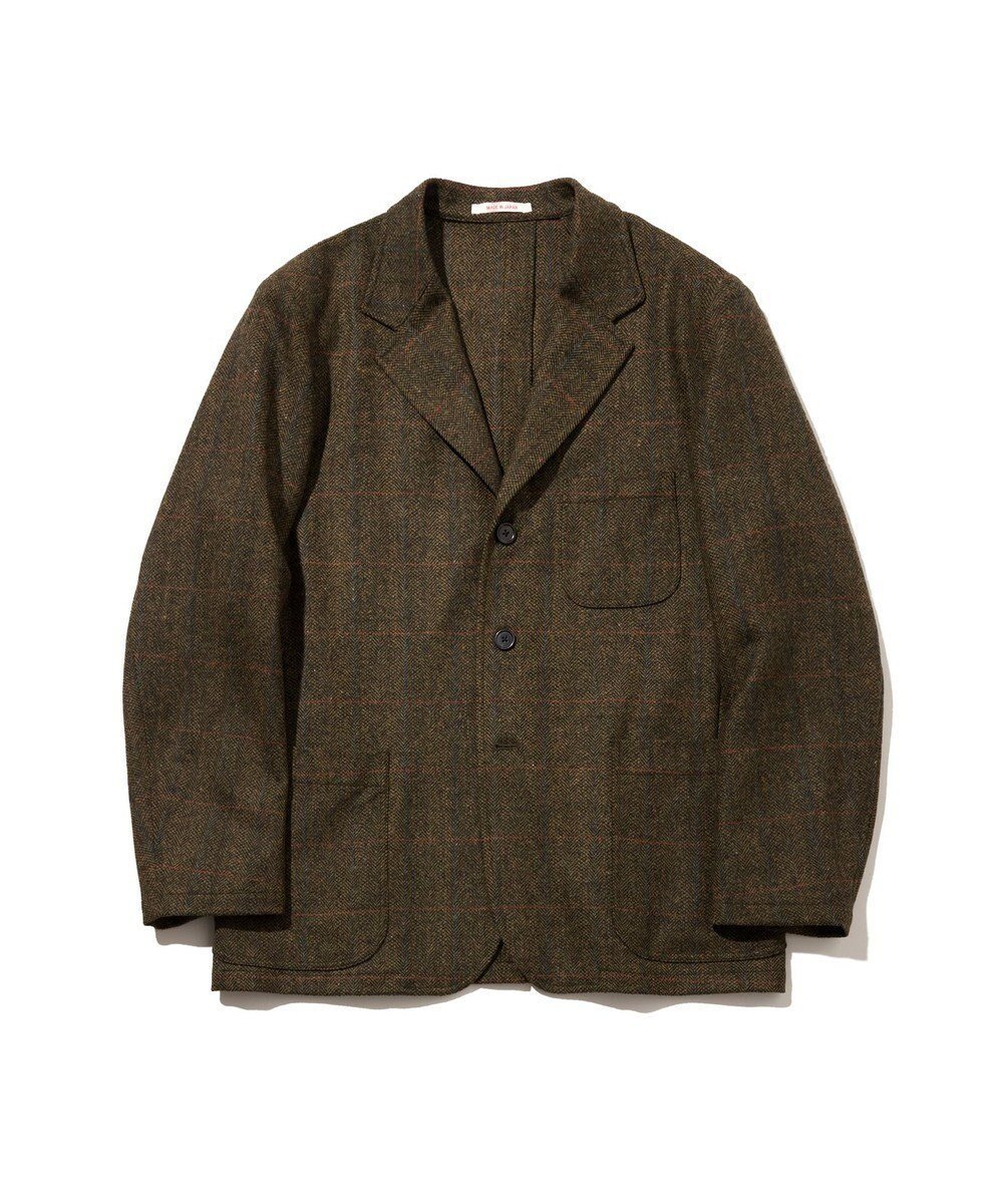 【ジェイ プレス/J.PRESS / MEN】の【J.PRESS ORIGINALS】Lambs Tweed 3B Sack Jacket / Made in Japan インテリア・キッズ・メンズ・レディースファッション・服の通販 founy(ファニー) 　ファッション　Fashion　メンズファッション　Fashion for Men　アウター　Men's Coats Outerwear　テーラードジャケット　Tailored Jackets & Blazers　インナー　Innerwear　ヴィンテージ　Vintage Style　クラシック　Classic, Timeless Style　ジャケット　Jacket, Outerwear　ストライプ　Stripe, Striped Pattern　ツイード／ツィード　Choker, Choker Necklace　ツイード　Twill, Twill Weave　バランス　Balance, Style Balance　ボックス　Boxy, Box Shape　リラックス　Relax, Relaxed Fit　A/W・秋冬　Autumn/Winter　新作・新入荷　New Arrivals / New In　日本製　Made In Japan　カーキ系3|ID: prp329100004718150 ipo3291000000034092074