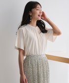 【エニィ スィス/any SiS】の【UVケア・接触冷感】汗ジミ防止加工カット ブラウス アイボリー|ID: prp329100004718178 ipo3291000000034410891