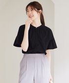 【エニィ スィス/any SiS】の【UVケア・接触冷感】汗ジミ防止加工カット ブラウス ブラック|ID: prp329100004718178 ipo3291000000034410892