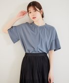 【エニィ スィス/any SiS】の【UVケア・接触冷感】汗ジミ防止加工カット ブラウス ミントグレー|ID: prp329100004718178 ipo3291000000034410893