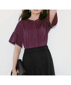 【エニィ スィス/any SiS】の【UVケア・接触冷感】汗ジミ防止加工カット ブラウス プラム|ID: prp329100004718178 ipo3291000000034410894