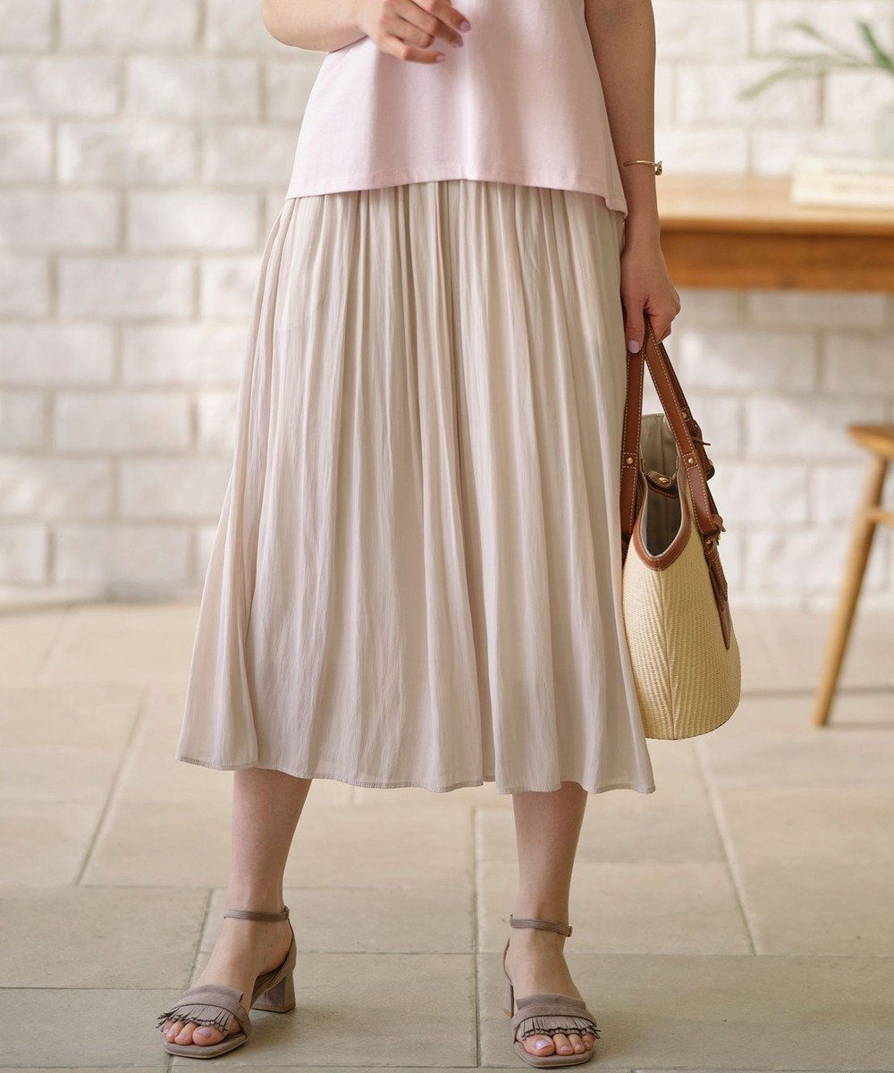 【組曲/KUMIKYOKU】の【WEB限定】シアープリーツライクシフォン パンツ インテリア・キッズ・メンズ・レディースファッション・服の通販 founy(ファニー) ファッション Fashion レディースファッション Fashion for Women パンツ Pants & Trousers ギャザー Gathered, Ruffled シアー Sheer, See-Through シフォン Chiffon, Lightweight Fabric ジョーゼット Georgette, Semi-Sheer Fabric トレンド Trend, Trending Now ドレープ Drape, Draping Fabric プリーツ Pleats, Pleated ボトム Bottoms, Lower Wear ポケット Pocket, Pocket Detail ヴィンテージ Vintage Style 夏 Summer 春 Spring S/S・春夏 SS, Spring/Summer, Warm Season ベージュ系|ID: prp329100004718182 ipo3291000000034253633