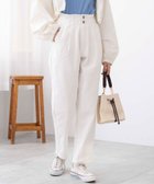 【ウィゴー/WEGO】のウエストフリルマムデニムパンツ ホワイト|ID: prp329100004718193 ipo3291000000034556767