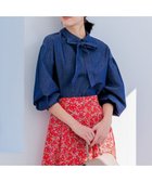 【組曲/KUMIKYOKU】のパフィシャーティング ブラウス 人気、トレンドファッション・服の通販 founy(ファニー) ファッション Fashion レディースファッション Fashion for Women トップス・カットソー Cut & Sew Tops シャツ・ブラウス・オフィスカジュアル Elegant Blouses & Button-Ups 春 Spring シンプル Simple, Minimal スリーブ Sleeve, Long Sleeve / Short Sleeve バランス Balance, Style Balance フォルム Silhouette, Form S/S・春夏 SS, Spring/Summer, Warm Season 夏 Summer thumbnail 【WEB限定】ネイビー系9|ID: prp329100004718194 ipo3291000000034287448