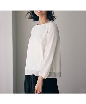 【エニィ スィス/any SiS】 【洗える】レイヤードヘム ブラウス人気、トレンドファッション・服の通販 founy(ファニー) ファッション Fashion レディースファッション Fashion for Women トップス・カットソー Cut & Sew Tops シャツ・ブラウス・オフィスカジュアル Elegant Blouses & Button-Ups シンプル Simple, Minimal ジャケット Jacket, Outerwear ジョーゼット Georgette, Semi-Sheer Fabric セレモニー Ceremony エレガント 上品 Elegant 夏 Summer 春 Spring S/S・春夏 SS, Spring/Summer, Warm Season 洗える Machine Washable ビジネス 仕事 通勤 Business / Work / Commuting |ID:prp329100004718196