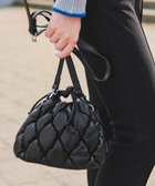 【ティアクラッセ/Tiaclasse】のキルティング巾着ショルダーバッグ ブラック|ID: prp329100004718197 ipo3291000000035583892