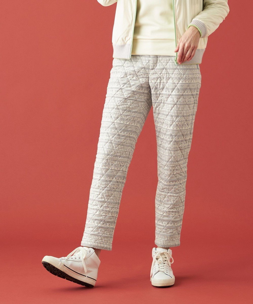 【23区 ゴルフ/NIJYUSANKU GOLF】の【WOMEN】ノルディック柄 キルトパンツ 人気、トレンドファッション・服の通販 founy(ファニー) 　ファッション　Fashion　レディースファッション　Fashion for Women　パンツ　Pants & Trousers　ゴルフ　Golf　キルト　Quilt, Quilted Fabric　ストレッチ　Stretch, Stretchy Fabric　冬　Winter / This Winter　A/W・秋冬　Autumn/Winter　防寒　Cold Protection, Winter-Ready　 other-1|ID: prp329100004718201 ipo3291000000035540392