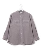【ジェイプレスヨークストリート/J.PRESS YORK STREET】の【UNISEX】シャツコール バンドカラーシャツ 人気、トレンドファッション・服の通販 founy(ファニー) ファッション Fashion レディースファッション Fashion for Women トップス・カットソー Cut & Sew Tops シャツ・ブラウス・オフィスカジュアル Elegant Blouses & Button-Ups ユニセックス Unisex, Genderless インナー Innerwear ショルダー Shoulder, Shoulder Strap ドロップ Drop Shoulder, Dropped Style ボトム Bottoms, Lower Wear 定番 Standard, Basic Item A/W・秋冬 Autumn/Winter thumbnail ライトグレー系|ID: prp329100004718202 ipo3291000000034188234