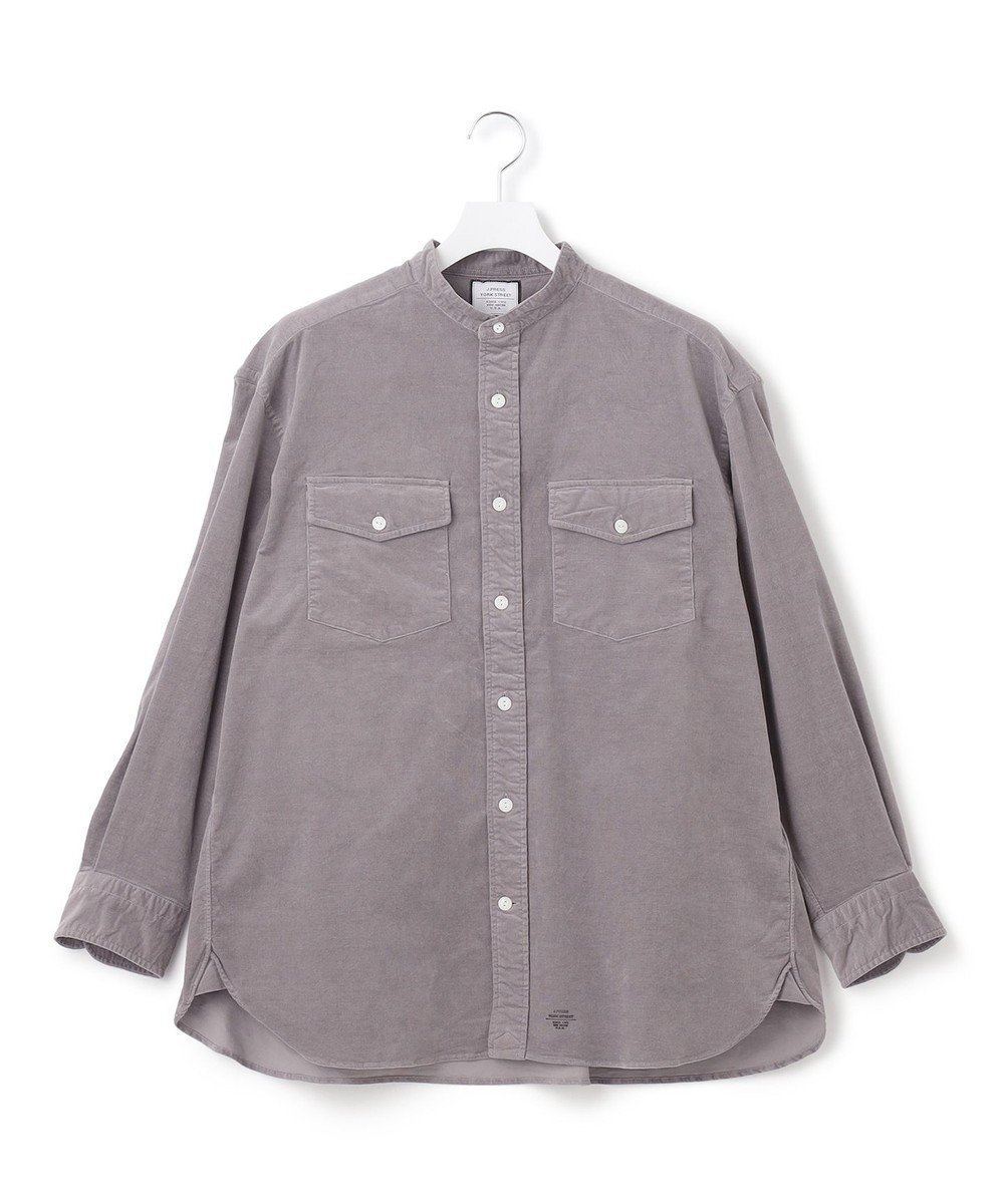 【ジェイプレスヨークストリート/J.PRESS YORK STREET】の【UNISEX】シャツコール バンドカラーシャツ インテリア・キッズ・メンズ・レディースファッション・服の通販 founy(ファニー) ファッション Fashion レディースファッション Fashion for Women トップス・カットソー Cut & Sew Tops シャツ・ブラウス・オフィスカジュアル Elegant Blouses & Button-Ups ユニセックス Unisex, Genderless インナー Innerwear ショルダー Shoulder, Shoulder Strap ドロップ Drop Shoulder, Dropped Style ボトム Bottoms, Lower Wear 定番 Standard, Basic Item A/W・秋冬 Autumn/Winter ライトグレー系|ID: prp329100004718202 ipo3291000000034188234