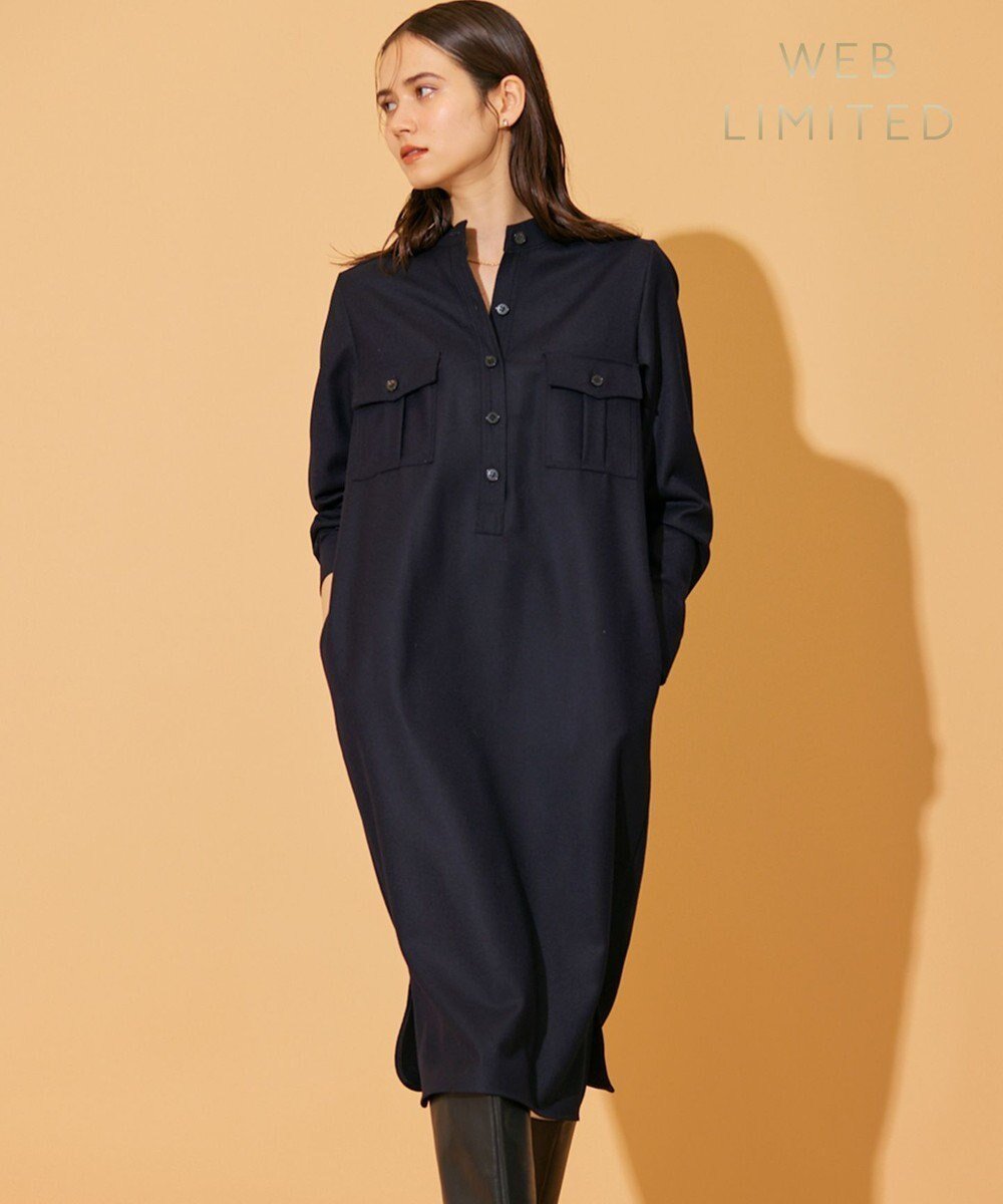 【ベイジ,/BEIGE,】の【WEB限定】MONTE ROSA / Iラインワンピース インテリア・キッズ・メンズ・レディースファッション・服の通販 founy(ファニー) 　ファッション　Fashion　レディースファッション　Fashion for Women　ワンピース　Dresses　A/W・秋冬　Autumn/Winter　Navy|ID: prp329100004718209 ipo3291000000034092463