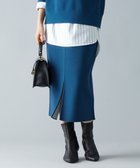 【自由区/JIYU-KU】の【リバーシブル・セットアップ対応・洗える】レーヨンストレッチリバーシブルニット スカート リッツブルー×シャンパン|ID: prp329100004718215 ipo3291000000034092505