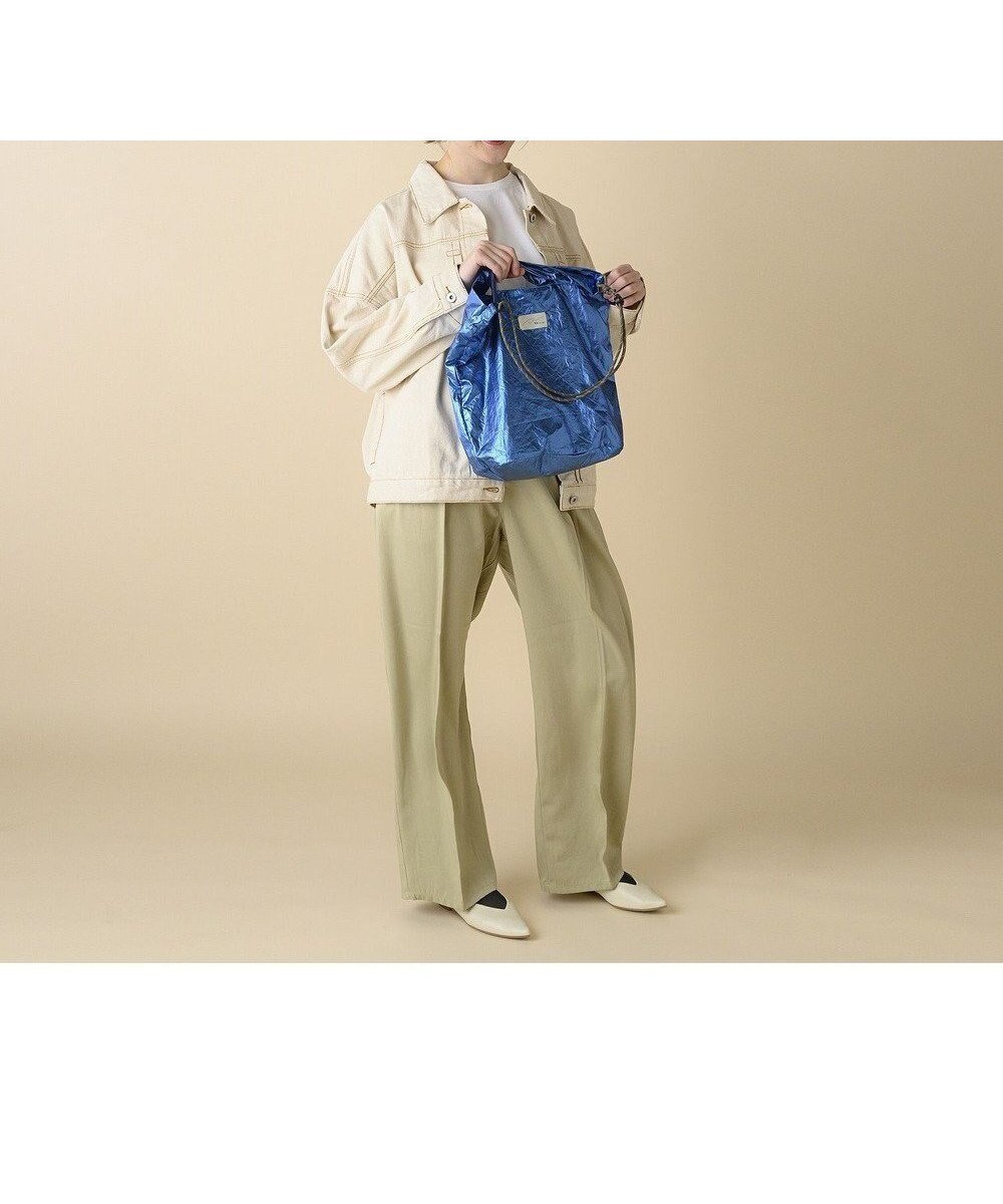 【エースバッグズアンドラゲッジ/ACE BAGS & LUGGAGE】のW .Day Night メル ポケッタブルバッグ Sサイズ 11781 ダブルアンドデイナイト インテリア・キッズ・メンズ・レディースファッション・服の通販 founy(ファニー) 　ファッション　Fashion　レディースファッション　Fashion for Women　バッグ　Bags　カラフル　Colorful Design　コンパクト　Compact, Small Size　ショルダー　Shoulder, Shoulder Strap　シルバー　Silver, Metallic Silver　ポケット　Pocket, Pocket Detail　メッシュ　Mesh, Net Fabric　ワッシャー　Washer, Crinkled Finish　メタリックブルー|ID: prp329100004719473 ipo3291000000034256550