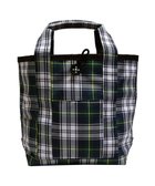 【プラスリング/+RING】の傘生地を使用した撥水トートバッグM グリーンチェック SR183 緑|ID: prp329100004719492 ipo3291000000034265967