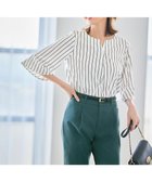 【エニィ スィス/any SiS】の【接触冷感・吸水速乾・UVケア】エアリードレープスムース 七分袖 ブラウス 人気、トレンドファッション・服の通販 founy(ファニー) ファッション Fashion レディースファッション Fashion for Women トップス・カットソー Cut & Sew Tops シャツ・ブラウス・オフィスカジュアル Elegant Blouses & Button-Ups 春 Spring 吸水 Absorbent, Quick-Dry スリット Slit, Slit Detail スリーブ Sleeve, Long Sleeve / Short Sleeve デコルテ Décolleté, Neckline パール Pearl, Pearl Accent フレア Flare, Flared モチーフ Motif, Design Theme 楽ちん Easy Fit, Comfortable S/S・春夏 SS, Spring/Summer, Warm Season 夏 Summer エレガント 上品 Elegant ビジネス 仕事 通勤 Business / Work / Commuting thumbnail オフストライプ|ID: prp329100004719504 ipo3291000000034103902