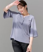 【エニィ スィス/any SiS】の【接触冷感・吸水速乾・UVケア】エアリードレープスムース 七分袖 ブラウス 人気、トレンドファッション・服の通販 founy(ファニー) ファッション Fashion レディースファッション Fashion for Women トップス・カットソー Cut & Sew Tops シャツ・ブラウス・オフィスカジュアル Elegant Blouses & Button-Ups 春 Spring 吸水 Absorbent, Quick-Dry スリット Slit, Slit Detail スリーブ Sleeve, Long Sleeve / Short Sleeve デコルテ Décolleté, Neckline パール Pearl, Pearl Accent フレア Flare, Flared モチーフ Motif, Design Theme 楽ちん Easy Fit, Comfortable S/S・春夏 SS, Spring/Summer, Warm Season 夏 Summer エレガント 上品 Elegant ビジネス 仕事 通勤 Business / Work / Commuting thumbnail ブルー|ID: prp329100004719504 ipo3291000000034103903