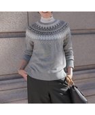 【ジェイ プレス/J.PRESS】のFAIR ISLE ラウンドネック ニット グレー系|ID: prp329100004719511 ipo3291000000034426164