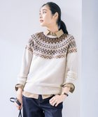 【ジェイ プレス/J.PRESS】のFAIR ISLE ラウンドネック ニット 人気、トレンドファッション・服の通販 founy(ファニー) ファッション Fashion レディースファッション Fashion for Women トップス・カットソー Cut & Sew Tops ニット Knit Tops & Sweaters セーター Sweater, Knitwear ラウンド Round, Round Neck A/W・秋冬 Autumn/Winter thumbnail オフ系|ID: prp329100004719511 ipo3291000000034827384