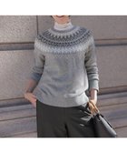 【ジェイ プレス/J.PRESS】のFAIR ISLE ラウンドネック ニット グレー系|ID: prp329100004719511 ipo3291000000035630385