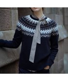 【ジェイ プレス/J.PRESS】のFAIR ISLE ラウンドネック ニット ネイビー系|ID: prp329100004719511 ipo3291000000035630386