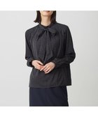 【ジェイ プレス/J.PRESS】のスエード幾何プリント ブラウス ネイビー系|ID: prp329100004719518 ipo3291000000034103956