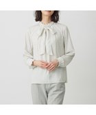 【ジェイ プレス/J.PRESS】のスエード幾何プリント ブラウス オフ系|ID: prp329100004719518 ipo3291000000034103957