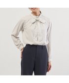 【ジェイ プレス/J.PRESS】のスエード幾何プリント ブラウス オフ系|ID: prp329100004719518 ipo3291000000035666026