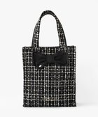 【トッカ/TOCCA】の【11/25(火)までの受注生産】【A4サイズ対応】COLOR OF GLORY CUSTOMIZED BAG カスタマイズ トートバッグ ブラックツイード×大リボン|ID:prp329100004719519