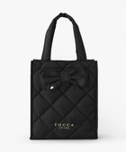 【トッカ/TOCCA】の【11/25(火)までの受注生産】【A4サイズ対応】COLOR OF GLORY CUSTOMIZED BAG カスタマイズ トートバッグ ブラックキルト×大リボン|ID:prp329100004719519