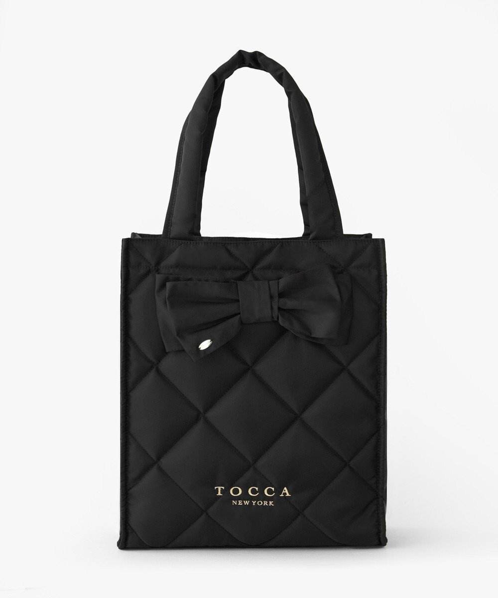 【トッカ/TOCCA】の【11/25(火)までの受注生産】【A4サイズ対応】COLOR OF GLORY CUSTOMIZED BAG カスタマイズ トートバッグ インテリア・キッズ・メンズ・レディースファッション・服の通販 founy(ファニー) 　ファッション　Fashion　レディースファッション　Fashion for Women　バッグ　Bags　エレガント 上品　Elegant　カラフル　Colorful Design　キルト　Quilt, Quilted Fabric　クラシカル　Classical, Vintage-Inspired　スペシャル　Special, Limited Edition　財布　Wallet, Purse　ツイード　Twill, Twill Weave　テクスチャー　Texture, Textured Fabric　トリミング　Trimming, Decorative Edge　フォルム　Silhouette, Form　フロント　Front, Front Design　ポケット　Pocket, Pocket Detail　リボン　Ribbon, Bow　リュクス　Luxury, Elegant, High-End, Chic　ロマンティック　Romantic, Feminine Style　新作・新入荷　New Arrivals / New In　おすすめ　Recommended / Our Picks　ビジネス 仕事 通勤　Business / Work / Commuting　2026年　2026　ブラックキルト×大リボン|ID: prp329100004719519 ipo3291000000034103960
