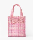 【トッカ/TOCCA】の【11/25(火)までの受注生産】【A4サイズ対応】COLOR OF GLORY CUSTOMIZED BAG カスタマイズ トートバッグ ピンクツイード×大リボン|ID:prp329100004719519