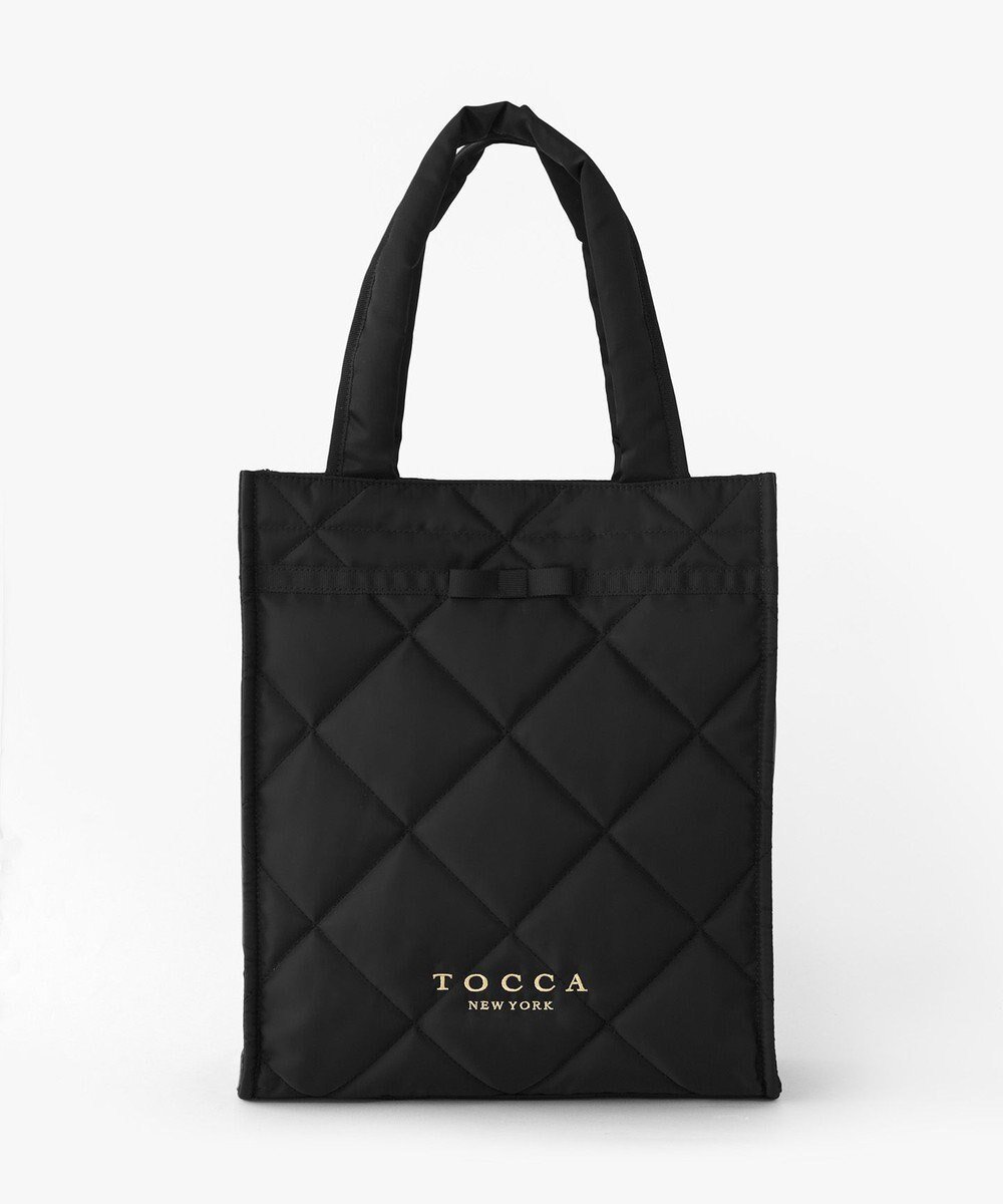 【トッカ/TOCCA】の【11/25(火)までの受注生産】【A4サイズ対応】COLOR OF GLORY CUSTOMIZED BAG カスタマイズ トートバッグ インテリア・キッズ・メンズ・レディースファッション・服の通販 founy(ファニー) 　ファッション　Fashion　レディースファッション　Fashion for Women　バッグ　Bags　エレガント 上品　Elegant　カラフル　Colorful Design　キルト　Quilt, Quilted Fabric　クラシカル　Classical, Vintage-Inspired　スペシャル　Special, Limited Edition　財布　Wallet, Purse　ツイード　Twill, Twill Weave　テクスチャー　Texture, Textured Fabric　トリミング　Trimming, Decorative Edge　フォルム　Silhouette, Form　フロント　Front, Front Design　ポケット　Pocket, Pocket Detail　リボン　Ribbon, Bow　リュクス　Luxury, Elegant, High-End, Chic　ロマンティック　Romantic, Feminine Style　新作・新入荷　New Arrivals / New In　おすすめ　Recommended / Our Picks　ビジネス 仕事 通勤　Business / Work / Commuting　2026年　2026　ブラックキルト×細リボン|ID: prp329100004719519 ipo3291000000034103965