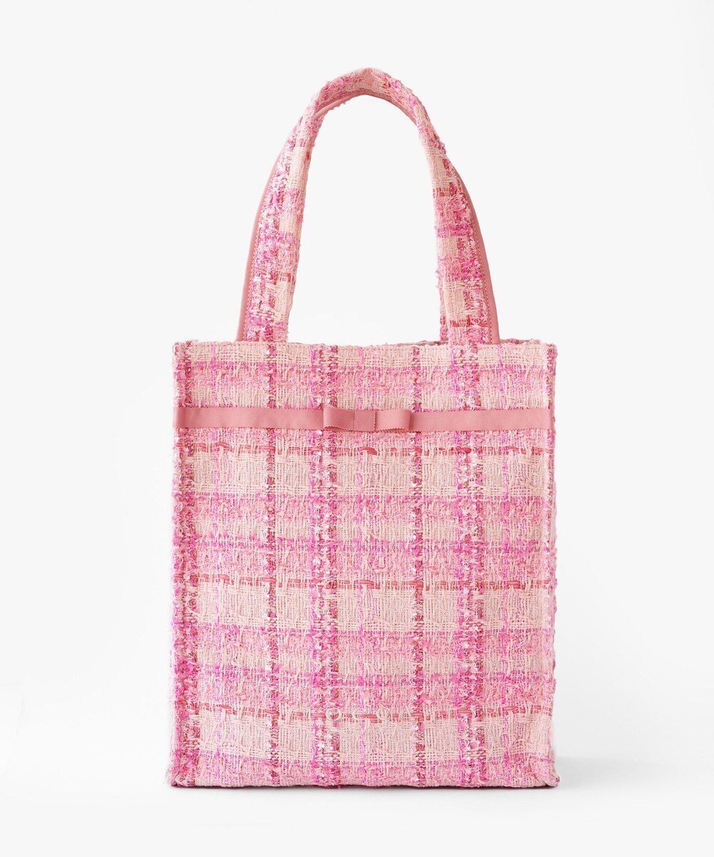 【トッカ/TOCCA】の【11/25(火)までの受注生産】【A4サイズ対応】COLOR OF GLORY CUSTOMIZED BAG カスタマイズ トートバッグ インテリア・キッズ・メンズ・レディースファッション・服の通販 founy(ファニー) 　ファッション　Fashion　レディースファッション　Fashion for Women　バッグ　Bags　エレガント 上品　Elegant　カラフル　Colorful Design　キルト　Quilt, Quilted Fabric　クラシカル　Classical, Vintage-Inspired　スペシャル　Special, Limited Edition　財布　Wallet, Purse　ツイード　Twill, Twill Weave　テクスチャー　Texture, Textured Fabric　トリミング　Trimming, Decorative Edge　フォルム　Silhouette, Form　フロント　Front, Front Design　ポケット　Pocket, Pocket Detail　リボン　Ribbon, Bow　リュクス　Luxury, Elegant, High-End, Chic　ロマンティック　Romantic, Feminine Style　新作・新入荷　New Arrivals / New In　おすすめ　Recommended / Our Picks　ビジネス 仕事 通勤　Business / Work / Commuting　2026年　2026　ピンクツイード×細リボン|ID: prp329100004719519 ipo3291000000034103966