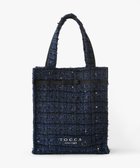 【トッカ/TOCCA】の【11/25(火)までの受注生産】【A4サイズ対応】COLOR OF GLORY CUSTOMIZED BAG カスタマイズ トートバッグ ネイビーツイード×細リボン|ID:prp329100004719519