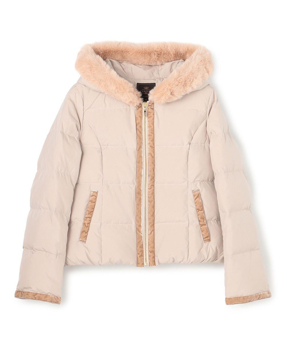 【トッカ/TOCCA】の【洗える・消臭】HEART SHOT ショートダウンコート インテリア・キッズ・メンズ・レディースファッション・服の通販 founy(ファニー) 　ファッション　Fashion　レディースファッション　Fashion for Women　アウター　Coat / Outerwear Collection　コート・ロングコート・ピーコート　Long Coats, Peacoats & More　レディースジャケット・軽アウター　Jackets　ダウンジャケット・軽量ダウン　Warm & Lightweight Down Jackets　エレガント 上品　Elegant　洗える　Machine Washable　クラシック　Classic, Timeless Style　コンパクト　Compact, Small Size　軽量　Lightweight, Ultra Light　ショート　Short, Short Length　ジャケット　Jacket, Outerwear　ダウン　Down, Puffer　ドレス　Dress, One-Piece　定番　Standard, Basic Item　バランス　Balance, Style Balance　パターン　Pattern, Design Print　フェイクファー　Faux Fur, Imitation Fur　フェミニン　Feminine, Girly　フォルム　Silhouette, Form　フロント　Front, Front Design　ベルベット　Velvet, Velvety　防寒　Cold Protection, Winter-Ready　ロング　Long, Long-Length　冬　Winter / This Winter　A/W・秋冬　Autumn/Winter　新作・新入荷　New Arrivals / New In　おすすめ　Recommended / Our Picks　2025年　2025　ベージュ系|ID: prp329100004719522 ipo3291000000034103982