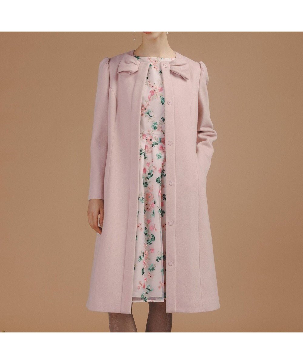 【トッカ/TOCCA】の【消臭】IN ROMANCE ロングコート インテリア・キッズ・メンズ・レディースファッション・服の通販 founy(ファニー) 　ファッション　Fashion　レディースファッション　Fashion for Women　アウター　Coat / Outerwear Collection　コート・ロングコート・ピーコート　Long Coats, Peacoats & More　レディースジャケット・軽アウター　Jackets　新作・新入荷　New Arrivals / New In　2025年　2025　2025-2026秋冬・A/W　Autumn/Winter 2025–26 AW25–26　冬　Winter / This Winter　ギャザー　Gathered, Ruffled　ショート　Short, Short Length　シンプル　Simple, Minimal　ジャケット　Jacket, Outerwear　スタイリッシュ　Stylish, Fashionable　トレンド　Trend, Trending Now　リボン　Ribbon, Bow　ロング　Long, Long-Length　エレガント 上品　Elegant　A/W・秋冬　Autumn/Winter　ピンク系|ID: prp329100004719524 ipo3291000000034103989
