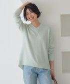 【ジェイ プレス/J.PRESS】のYAK BLEND Vネック ニット ライトミント系|ID: prp329100004719527 ipo3291000000035825423
