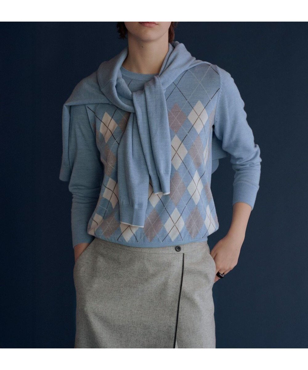 【ジェイ プレス/J.PRESS】のアーガイル ツイン ニット 人気、トレンドファッション・服の通販 founy(ファニー) ファッション Fashion レディースファッション Fashion for Women トップス・カットソー Cut & Sew Tops ニット Knit Tops & Sweaters アンサンブルニット Knit Ensembles & Twin Sets アンサンブル Ensemble Set インナー Innerwear カーディガン Cardigan, Knitwear クラシカル Classical, Vintage-Inspired 切替 Switching, Contrast Panel 定番 Standard, Basic Item 無地 Plain, Solid Color A/W・秋冬 Autumn/Winter エレガント 上品 Elegant ビジネス 仕事 通勤 Business / Work / Commuting other-1|ID: prp329100004719531 ipo3291000000034156657