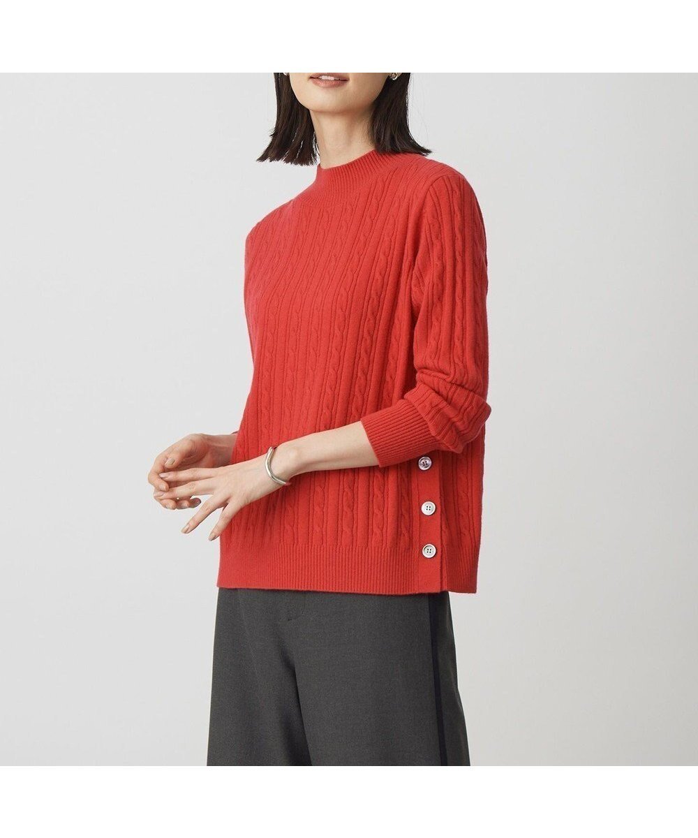 【ジェイ プレス/J.PRESS】のWOOL BLEND AIR ハイネック ニット インテリア・キッズ・メンズ・レディースファッション・服の通販 founy(ファニー) ファッション Fashion レディースファッション Fashion for Women トップス・カットソー Cut & Sew Tops ニット Knit Tops & Sweaters ジャケット Jacket, Outerwear ストレッチ Stretch, Stretchy Fabric セーター Sweater, Knitwear チェリー Cherry, Cherry Pattern ハイネック High Neck, Mock Neck A/W・秋冬 Autumn/Winter チェリーレッド系|ID: prp329100004719532 ipo3291000000034104019