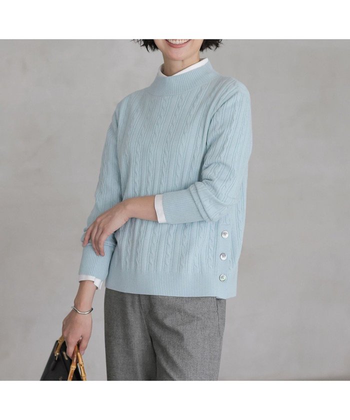 【ジェイ プレス/J.PRESS】のWOOL BLEND AIR ハイネック ニット インテリア・キッズ・メンズ・レディースファッション・服の通販 founy(ファニー) https://founy.com/ ファッション Fashion レディースファッション Fashion for Women トップス・カットソー Cut & Sew Tops ニット Knit Tops & Sweaters ジャケット Jacket, Outerwear ストレッチ Stretch, Stretchy Fabric セーター Sweater, Knitwear チェリー Cherry, Cherry Pattern ハイネック High Neck, Mock Neck A/W・秋冬 Autumn/Winter |ID: prp329100004719532 ipo3291000000034413364