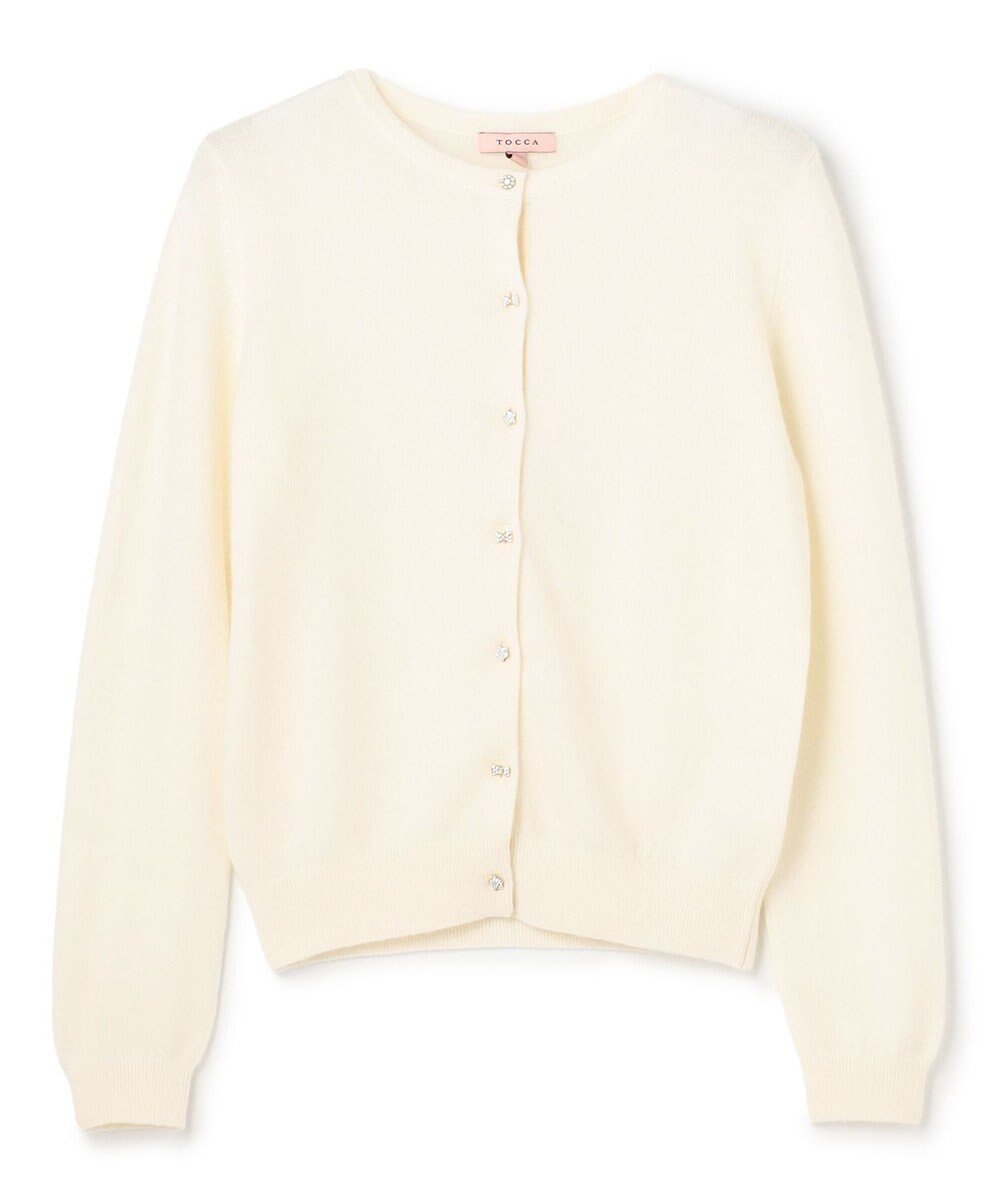 【トッカ/TOCCA】の【洗える】CASHMERE カーディガン インテリア・キッズ・メンズ・レディースファッション・服の通販 founy(ファニー) 　ファッション　Fashion　レディースファッション　Fashion for Women　トップス・カットソー　Cut & Sew Tops　カーディガン・羽織り　Layered Style Cardigans　洗える　Machine Washable　カーディガン　Cardigan, Knitwear　定番　Standard, Basic Item　ボレロ　Bolero, Short Cardigan　モチーフ　Motif, Design Theme　リボン　Ribbon, Bow　冬　Winter / This Winter　A/W・秋冬　Autumn/Winter　新作・新入荷　New Arrivals / New In　2025年　2025　2025-2026秋冬・A/W　Autumn/Winter 2025–26 AW25–26　アイボリー系|ID: prp329100004719533 ipo3291000000034104023